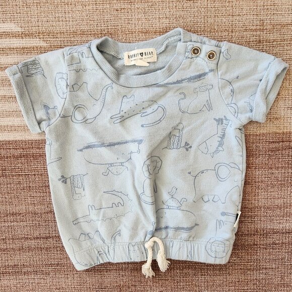 Rabbit + Bear by Emily and Oliver matching pant and shirt set - Picture 3 of 6